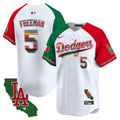 Men's Dodgers Mexico California Patch 2024 Vapor Premier Limited Jersey - All Stitched - Alternate, Freddie Freeman
