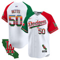 Men's Dodgers Mexico California Patch 2024 Vapor Premier Limited Jersey - All Stitched - Alternate, Mookie Betts
