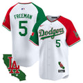Men's Dodgers Mexico California Patch Vapor Premier Limited Jersey V4 - All Stitched - Alternate, Freddie Freeman
