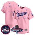 Men's Dodgers 2024 World Series Champions Patch Vapor Premier Limited Jersey V3 - All Stitched - Alternate Royal, Fernando Valenzuela