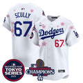 Men's Dodgers 2024 World Series Champions Patch Vapor Premier Limited Jersey - All Stitched - Alternate White, Vin Scully