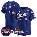 Men's Dodgers 2024 World Series Champions Patch Vapor Premier Limited Jersey - All Stitched - Alternate White, Fernando Valenzuela