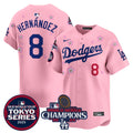 Men's Dodgers 2024 World Series Champions Patch Vapor Premier Limited Jersey V3 - All Stitched - Black Gold, Freddie Freeman