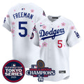 Men's Dodgers 2024 World Series Champions Patch Vapor Premier Limited Jersey - All Stitched - White, Yamamoto