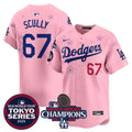 Men's Dodgers 2024 World Series Champions Patch Vapor Premier Limited Jersey V3 - All Stitched - Black Gold, Mookie Betts