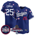 Men's Dodgers 2024 World Series Champions Patch Vapor Premier Limited Jersey - All Stitched - Royal, Team