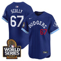 Men's Dodgers Tribute 2024 World Series Vapor Premier Limited Jersey - All Stitched - Royal, Vin Scully