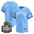 Men's Dodgers Tribute 2024 World Series Vapor Premier Limited Jersey - All Stitched - Blue, Team