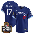 Men's Dodgers Tribute 2024 World Series Vapor Premier Limited Jersey - All Stitched - Royal, Shohei Ohtani