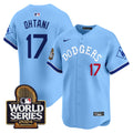Men's Dodgers Tribute 2024 World Series Vapor Premier Limited Jersey - All Stitched - Blue, Shohei Ohtani