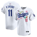 Men's Dodgers x Takashi Murakami 2025 Vapor Premier Limited Jersey - Stitched - White, Roki Sasaki