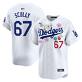 Men's Dodgers x Takashi Murakami 2025 Vapor Premier Limited Jersey - Stitched - White, Vin Scully