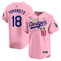 Men's Dodgers x Takashi Murakami 2025 Vapor Premier Limited Jersey - Stitched - Cherry Blossom, Yamamoto