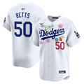 Men's Dodgers x Takashi Murakami 2025 Vapor Premier Limited Jersey - Stitched - White, Mookie Betts