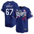 Men's Dodgers x Takashi Murakami 2025 Vapor Premier Limited Jersey - Stitched - Royal, Vin Scully
