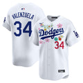 Men's Dodgers x Takashi Murakami 2025 Vapor Premier Limited Jersey - Stitched - White, Fernando Valenzuela