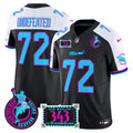 Men's Dolphins "Dan the Man Record Breaker" Patch Vapor Limited Jersey - All Stitched - Black Alternate, Undefeated