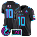 Men's Dolphins "Dan the Man Record Breaker" Patch Vapor Limited Jersey - All Stitched - Black, Tyreek Hill