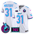 Men's Dolphins "Dan the Man Record Breaker" Patch Vapor Limited Jersey - All Stitched - White, Raheem Mostert