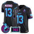 Men's Dolphins "Dan the Man Record Breaker" Patch Vapor Limited Jersey - All Stitched - Black, Dan Marino