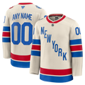 New York Rangers Fanatics 2026 NHL Winter Classic Premium Custom Jersey - Beige