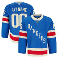 New York Rangers Fanatics Centennial Pro Custom Jersey - Blue