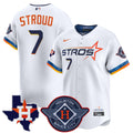 Men's Dodgers Fernando & 2024 World Series Champions Patch Vapor Premier Limited Jersey - All Stitched - White Gold, Tommy Edman