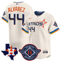 Dodgers 2024 World Series Champions Patch Vapor Premier Limited Custom Jersey V2 - All Stitched - Men, White Gold