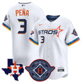 Men's Dodgers Fernando & 2024 World Series Champions Patch Vapor Premier Limited Jersey - All Stitched - White Gold, Mookie Betts