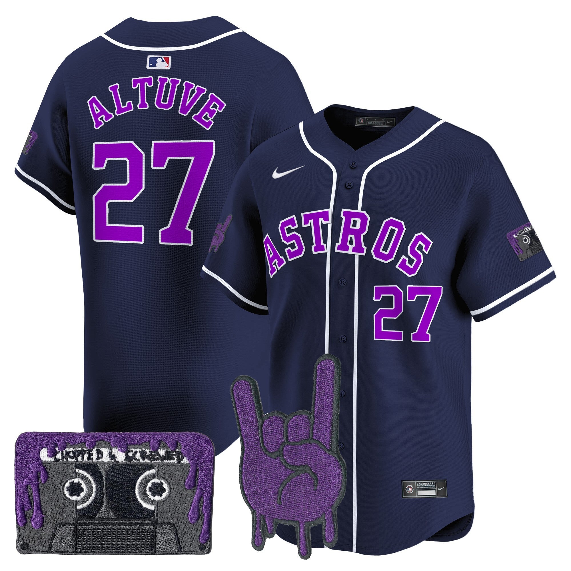 Men's Chicago Cubs Special Vapor Premier Limited Jersey V2 - All Stitched - Cream, Donald Trump