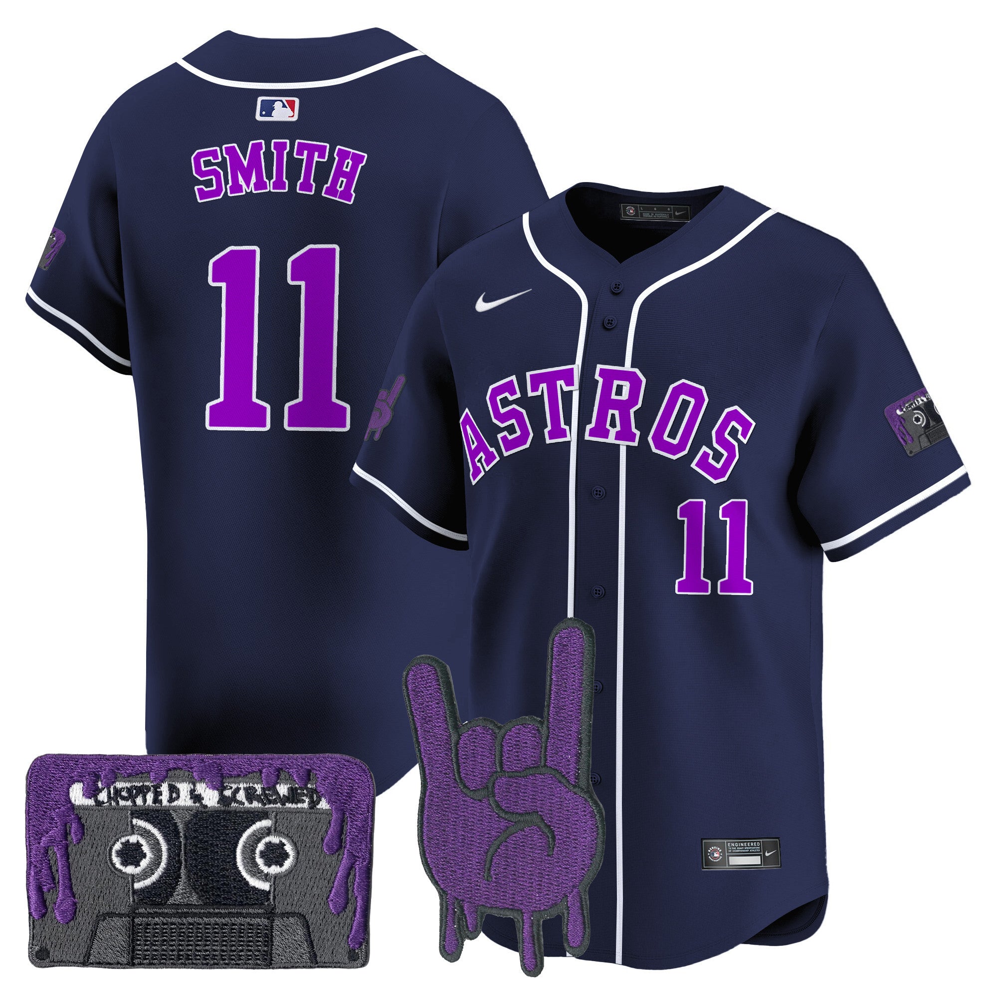 Men's Chicago Cubs 2024 Fourth of July Vapor Premier Limited Jersey V2 - All Stitched - Black, Nico Hoerner