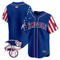 Men's Los Angeles Angels 2024 Fourth of July Vapor Premier Limited Jersey - All Stitched - Royal, Team