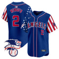 Men's Los Angeles Angels 2024 Fourth of July Vapor Premier Limited Jersey - All Stitched - Royal, Luis Rengifo