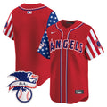Men's Los Angeles Angels 2024 Fourth of July Vapor Premier Limited Jersey - All Stitched - Red, Team