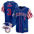 Men's Los Angeles Angels 2024 Fourth of July Vapor Premier Limited Jersey - All Stitched - Royal, Taylor Ward