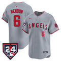 Men's Los Angeles Angels 2024 Spring Training Patch Vapor Premier Limited Jersey - All Stitched - Gray, Anthony Rendon