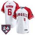 Men's Los Angeles Angels 2024 Spring Training Patch Vapor Premier Limited Jersey - All Stitched - White Alternate, Anthony Rendon