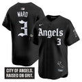 Men's Los Angeles Angels 'Gothic Halo Edition' Vapor Premier Limited Jersey - All Stitched - Black, Taylor Ward