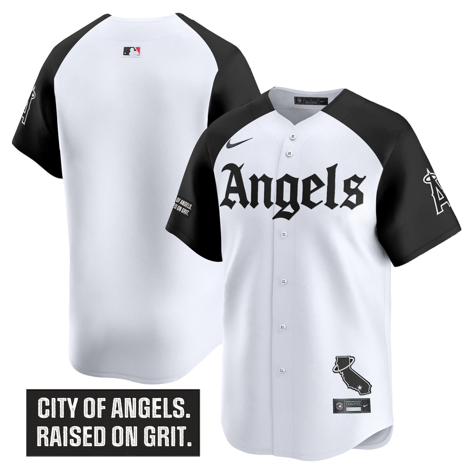 Men's Los Angeles Angels 'Gothic Halo Edition' Vapor Premier Limited Jersey - All Stitched - Alternate, Team