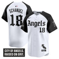 Men's Los Angeles Angels 'Gothic Halo Edition' Vapor Premier Limited Jersey - All Stitched - Alternate, Nolan Schanuel