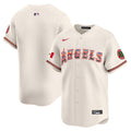 Men's Los Angeles Angels Mexico Vapor Premier Limited Jersey - All Stitched - Cream, Team