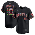 Men's Los Angeles Angels Mexico Vapor Premier Limited Jersey - All Stitched - Black, Gio Urshela