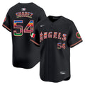 Men's Los Angeles Angels Mexico Vapor Premier Limited Jersey - All Stitched - Black, José Suarez