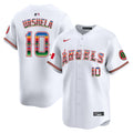 Men's Los Angeles Angels Mexico Vapor Premier Limited Jersey - All Stitched - White, Gio Urshela