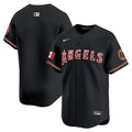 Men's Los Angeles Angels Mexico Vapor Premier Limited Jersey - All Stitched - Black, Team