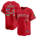 Men's Los Angeles Angels Mexico Vapor Premier Limited Jersey - All Stitched - Red, José Suarez