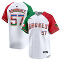 Men's Los Angeles Angels Mexico Vapor Premier Limited Jersey - All Stitched - Alternate, Francisco Rodríguez