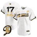 Men's Los Angeles Dodgers 2024 City Connect Limited Jersey - All Stitched - White Gold, Shohei Ohtani