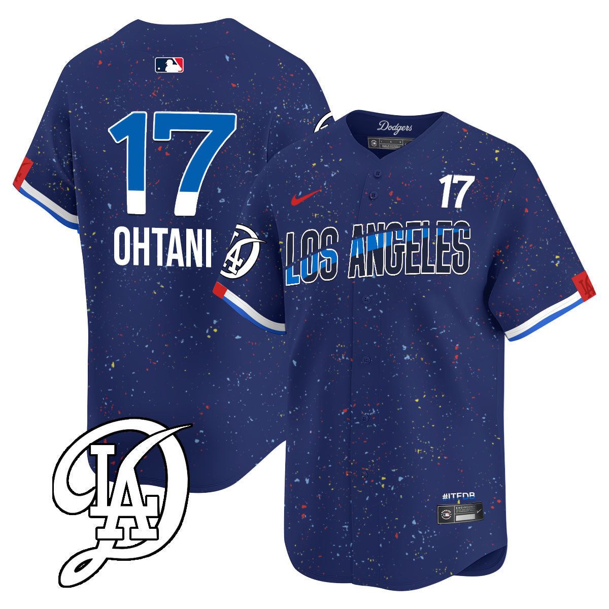 Men's Los Angeles Dodgers 2024 City Connect Limited Jersey - All Stitched - Royal, Shohei Ohtani