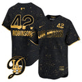 Men's Los Angeles Dodgers 2024 City Connect Limited Jersey - All Stitched - Black Gold, Jackie Robinson